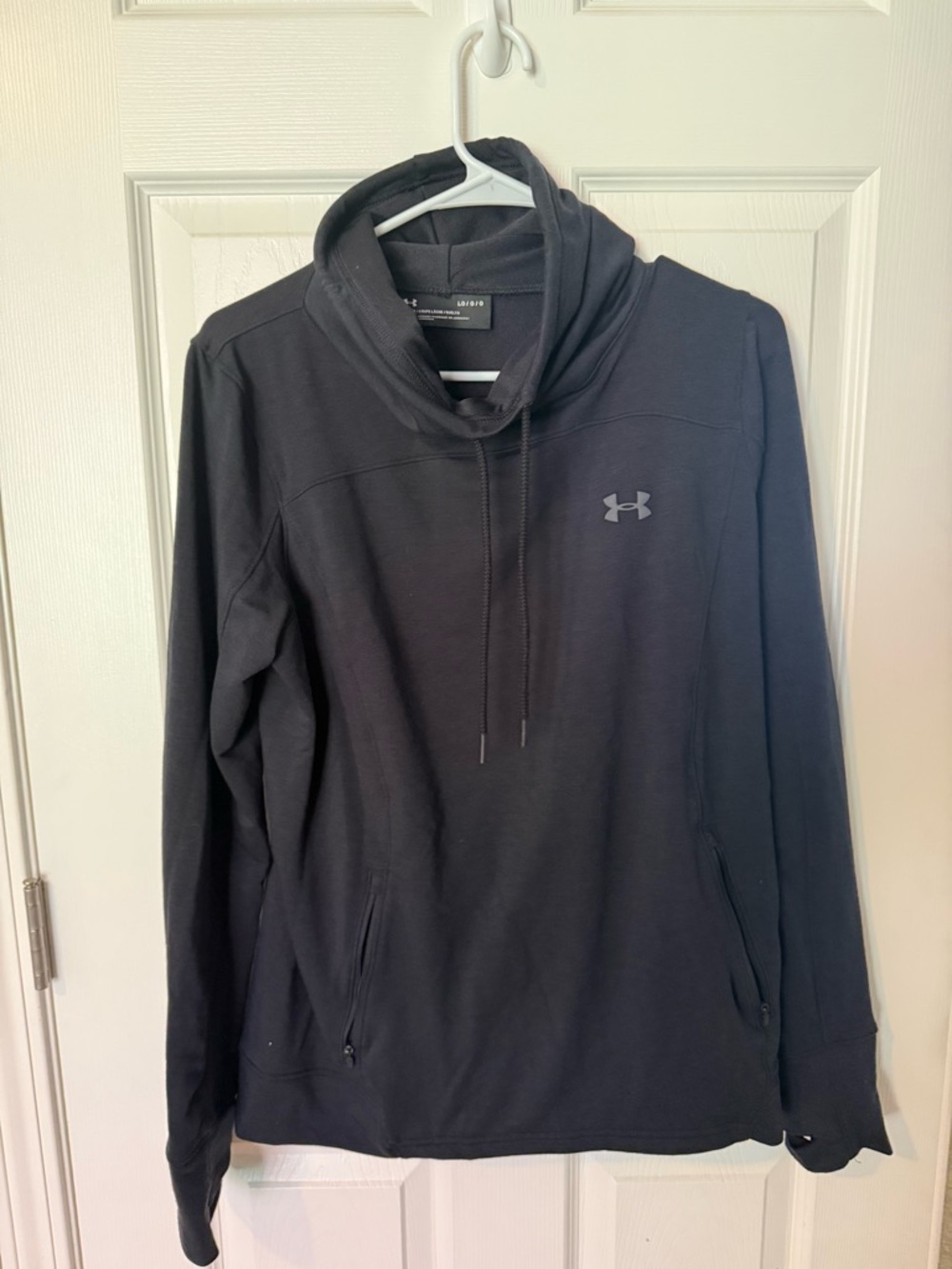 Women’s Under Armour Black Hoodie Pullover with Cowl Neck